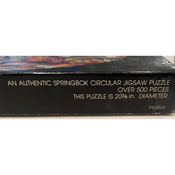 VTG Candy is Dandy Round Springbok Puzzle Over 500 Pieces 1981 COMPLETE! NICE!! - Picture 6 of 11